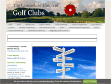 Tablet Screenshot of lancashiregolf.org